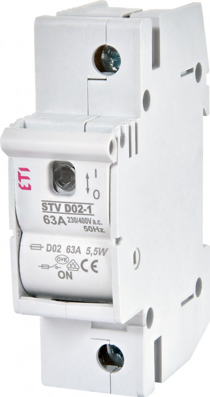 comutator cu siguranta stv d02 63a 1p 002271001